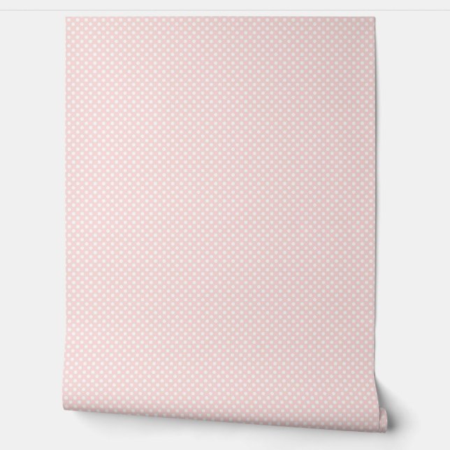 beautiful light pink solid color /pattern wallpaper  (Unrolling)