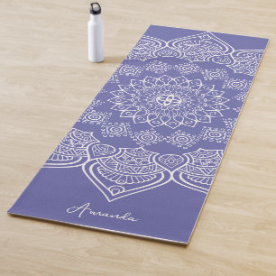 Beautiful Light Purple Mandala Custom Yoga Mat