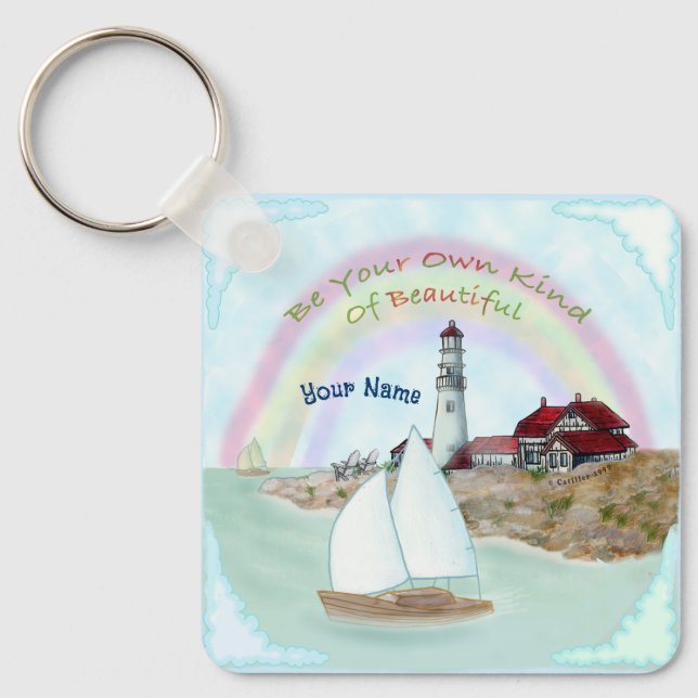 Beautiful Lighthouse  Keychain (Front)
