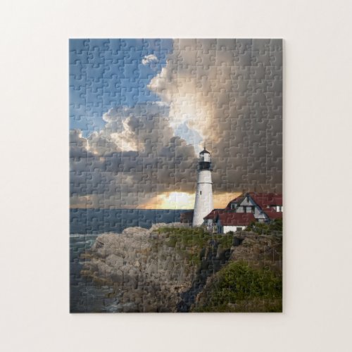 Beautiful Lighthouse Over the Ocean Puzzle