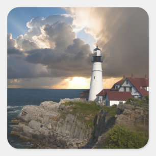 Beautiful Lighthouse Over the Ocean Sticker