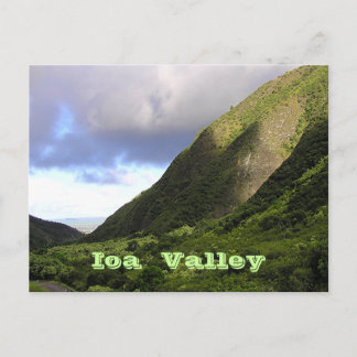 "Beautiful Lighting Over IOA VALLEY, MAUI" Postcard