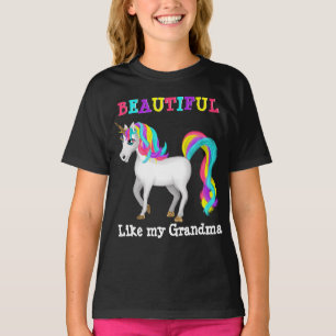 Beautiful Like My Grandma Magical Unicorn T-Shirt