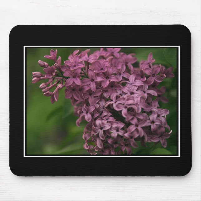 Beautiful Lilac Mousepad! (with border) Mouse Pad (Front)