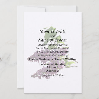 Beautiful Lilacs Invitation
