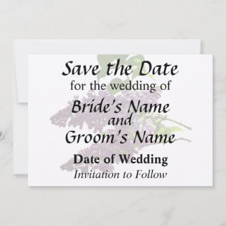 Beautiful Lilacs Save The Date