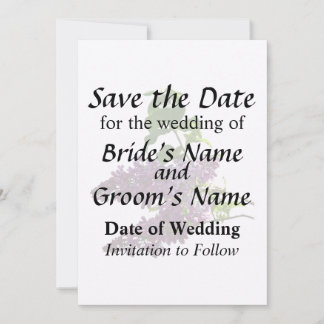 Beautiful Lilacs Save The Date