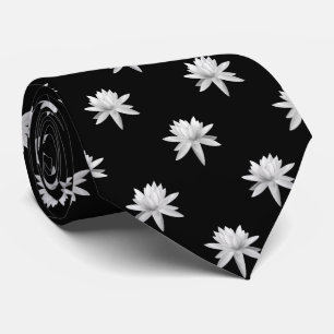 Beautiful Lily Lotus Art Cool Trendy Unique Neck Tie
