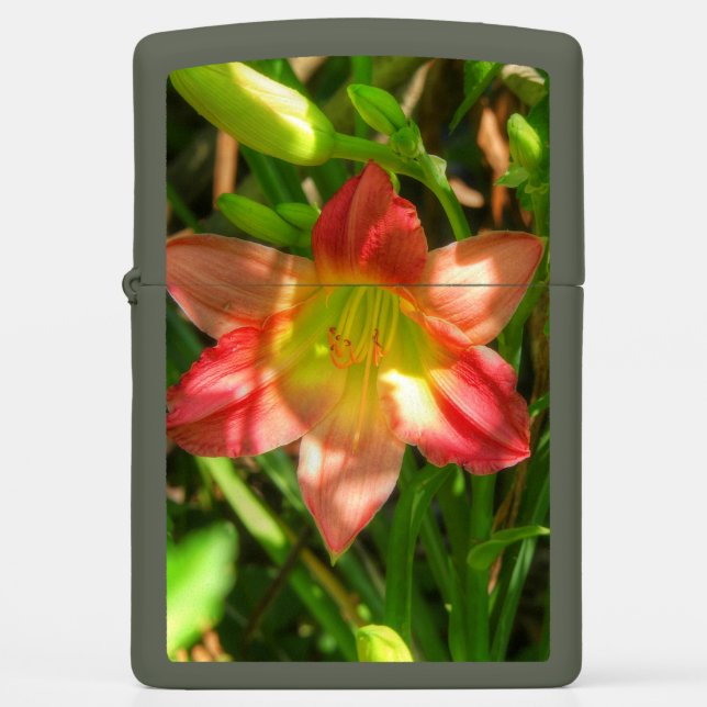 Beautiful Lily Zippo Lighter (Front)