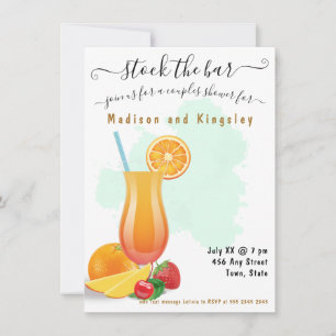 Beautiful Lime Green Elegant Boho Shower Invitation