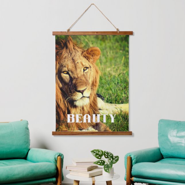 Beautiful Lion Hanging Tapestry (Living Room)