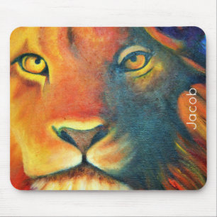 Beautiful Lion Head Portrait Regal and Proud Mouse Pad