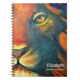 Beautiful Lion Head Portrait Regal and Proud Notebook