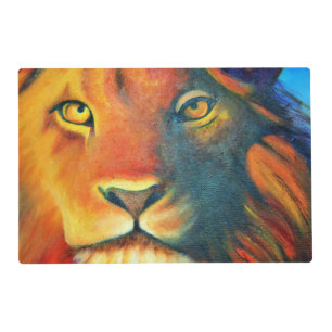 Beautiful Lion Head Portrait Regal and Proud Placemat
