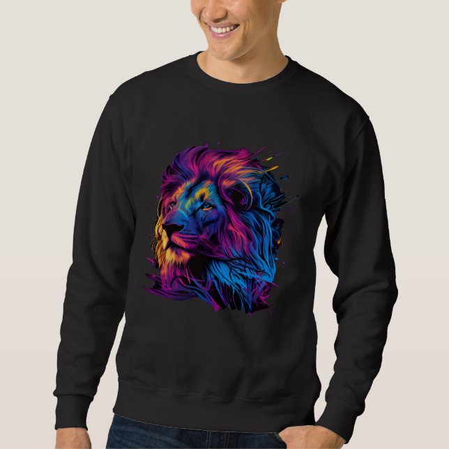 Beautiful Lion Head Sweatshirt (Front)