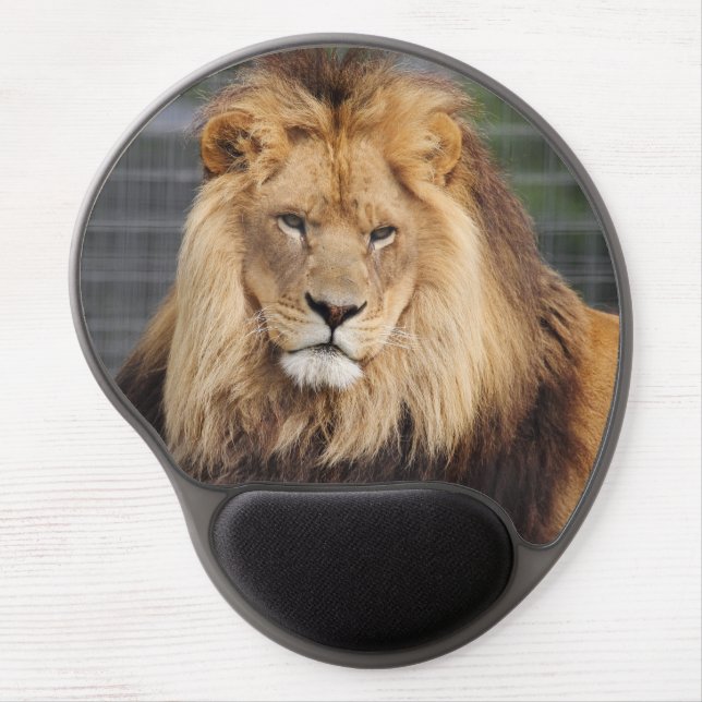 Beautiful Lion on a Gel Mousepad (Front)