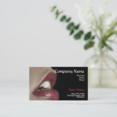 Beautiful Lips Business Card (Standing Front)