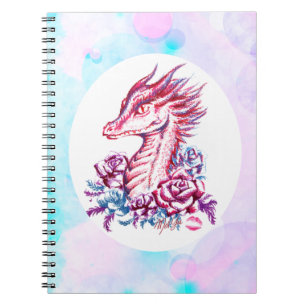 Beautiful Lipstick Dragon Art Notebook