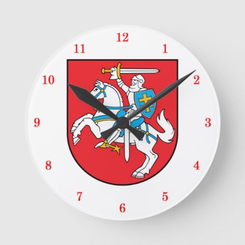 Beautiful Lithuanian Vytis Wall Clock