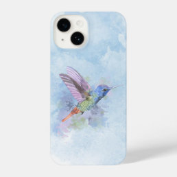 Beautiful Little Hummingbird Watercolor Bird Art iPhone 14 Case
