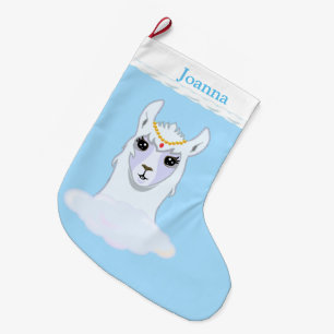 Beautiful Llama Large Christmas Stocking