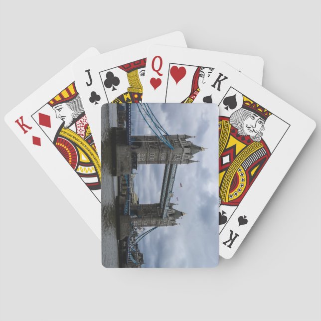 Beautiful London Bridge, England Poker Cards (Back)