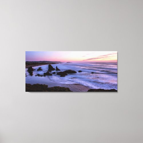 Beautiful Long Ocean Sunset Canvas Wall Art