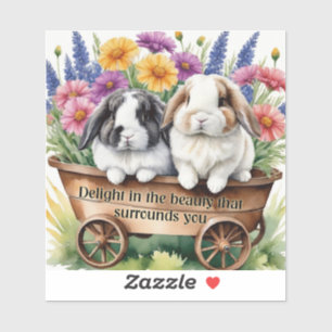 Beautiful Lop Bunny Rabbit Pretty Sticker