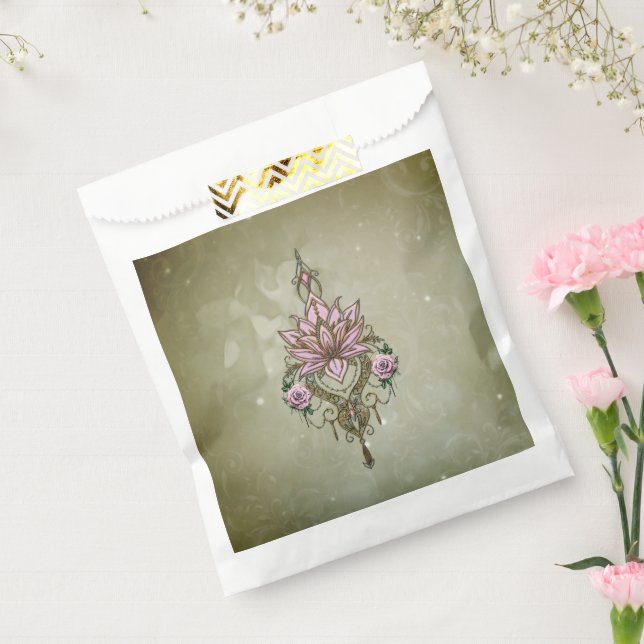 Beautiful lotus blossom  favor bag (Sealed)