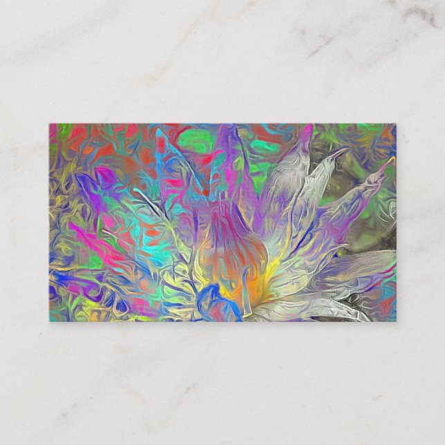 Beautiful Lotus Flower Business Card (Front)