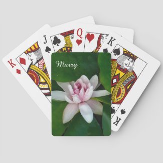 Beautiful Lotus Flower Photo Custom Name
