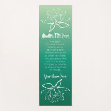 Beautiful Lotus Flower White Green Ombre Gradation