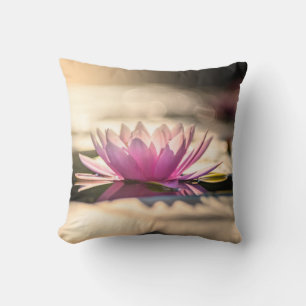 Beautiful Lotus,Lake,Landscape Throw Pillow