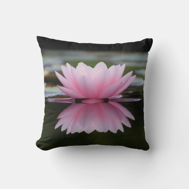Beautiful Lotus ,Landscape Throw Pillow (Front)