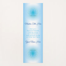 Beautiful Lotus Peace Blue White Ombre Gradation