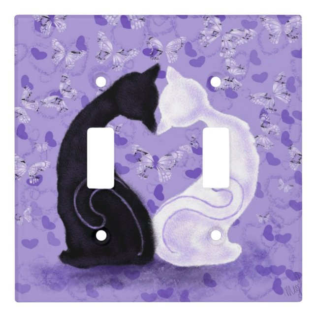 Beautiful Love - Add Your Photo / Text / Name Light Switch Cover (Front)