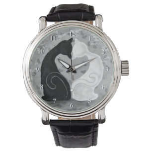 Beautiful Love Cat Couple Watch Gift