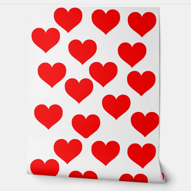 Beautiful Love red heart wallpaper  (Unrolling)