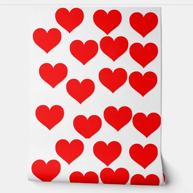 Beautiful Love red heart wallpaper  (Unrolling)