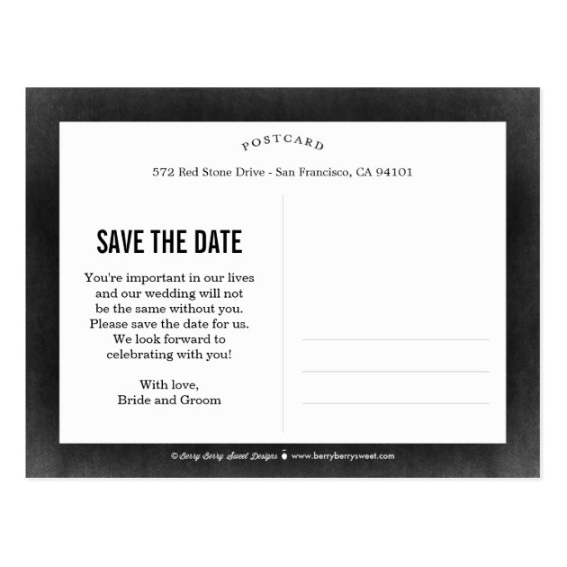 Beautiful Love Save The Date Postcard