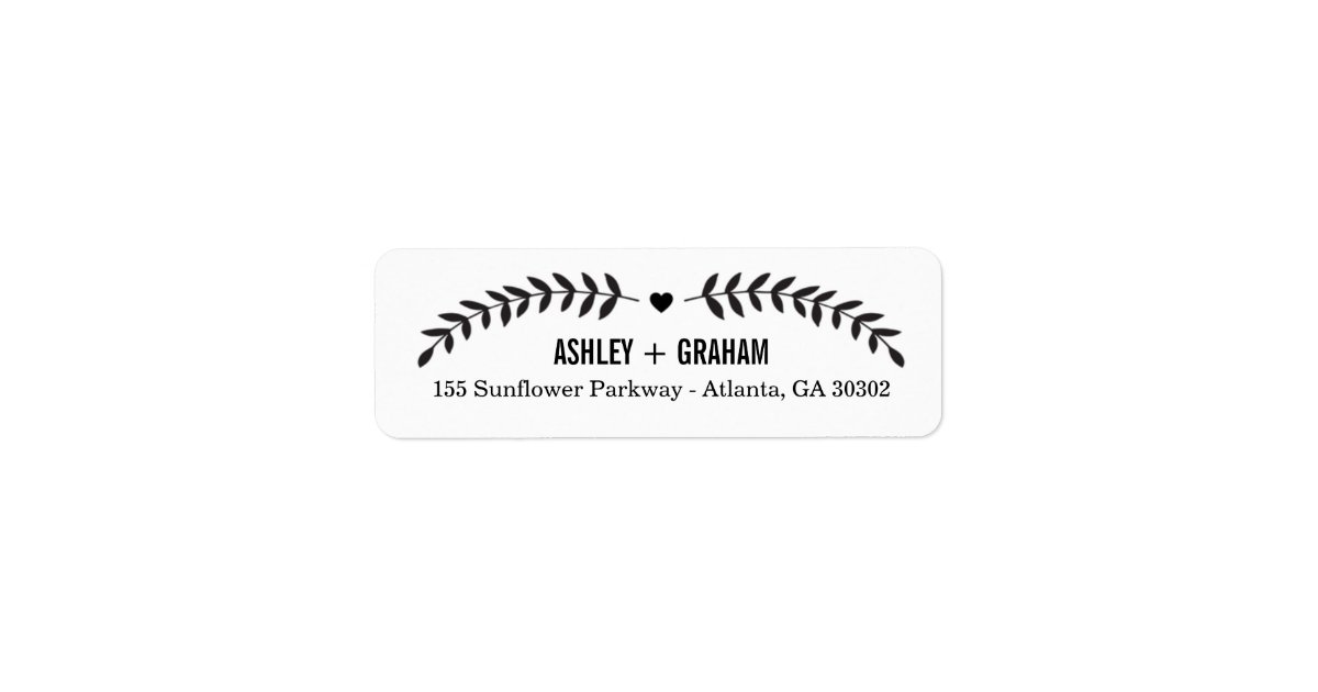 Beautiful love save the date return address labels zazzle