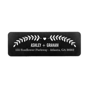Beautiful Love Save The Date Return Address Labels