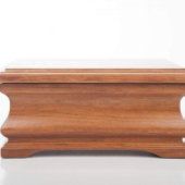 Beautiful Love Story Cherry Wood Jewelry Box (Side View)