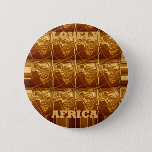 Beautiful Lovely Africa Africa pattern design Pinback Button