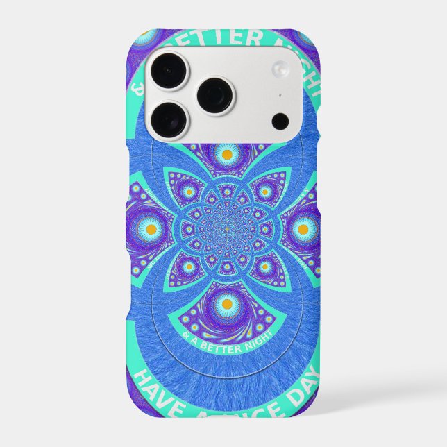 Beautiful Lovely African Blue Mandala Flora design Case-Mate iPhone Case (Back)
