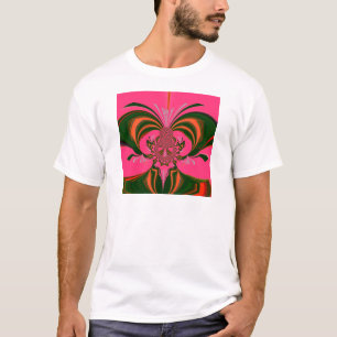 Beautiful Lovely African Hot Pink Red Golden Green T-Shirt