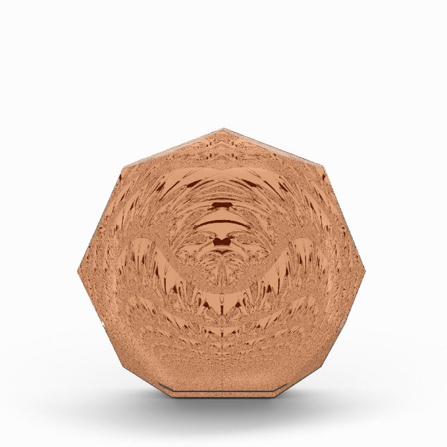 Beautiful Lovely African Lion head vector pattern  Award (Front)