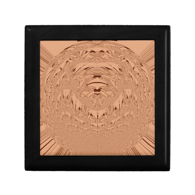 Beautiful Lovely African Lion head vector pattern  Jewelry Box (Front)
