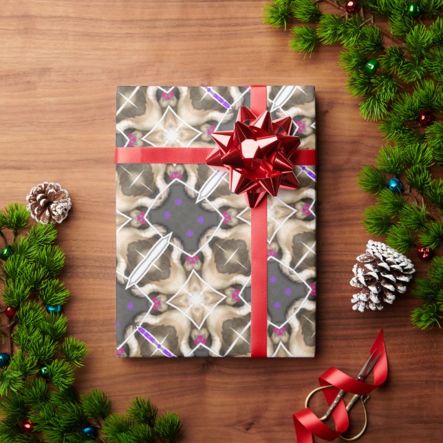 Beautiful Lovely African Serengeti Splendor vector Wrapping Paper (Holiday Gift)