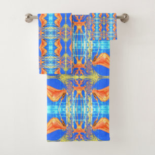 Beautiful Lovely African Tribal Print vector art Bath Towel Set
